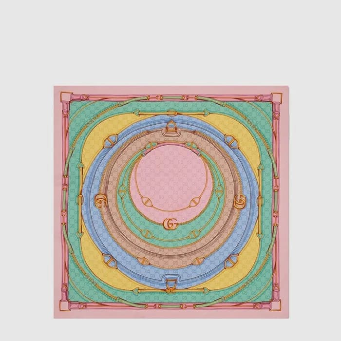 구찌 여성 GG 벨트 프린트 스카프 - Gucci Womens GG Belt Print Scarf - acc8975x - 1