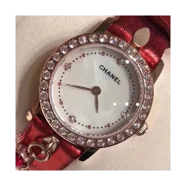 CHANEL LADIES QUARTZ - 샤넬 레이디스 쿼츠, 레드 - 1