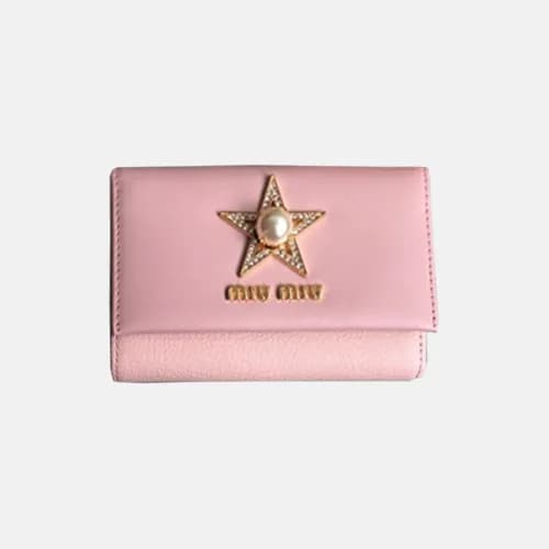 MiuMiu 2018 Ladies Madras Leather Wallet 5MH373 - … - 1
