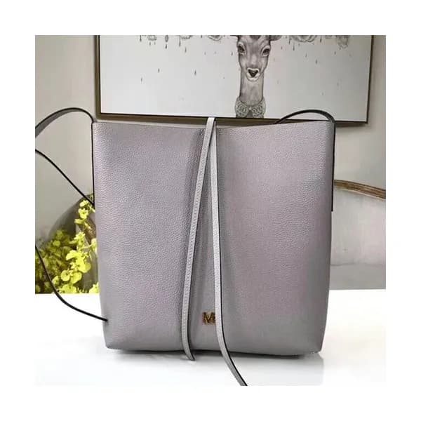 Michael Kors Leather Bucket Shoulder Bag,26cm - 마이… - 1