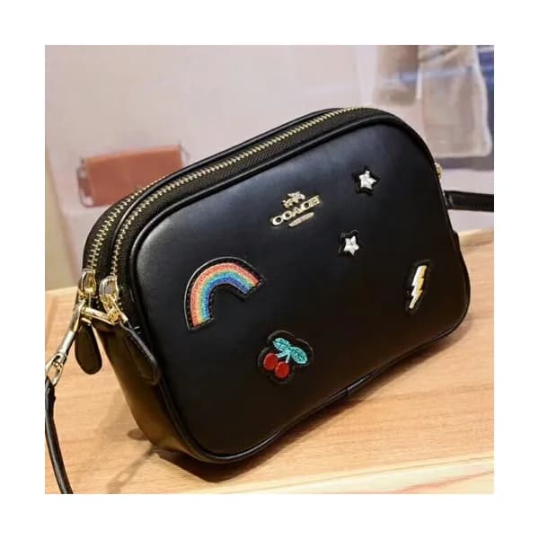 Coach Leather Shoulder Bag,19cm - 코치 레더 숄더백 COAB01… - 1