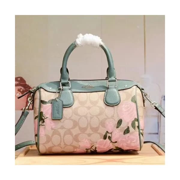 Coach Leather Tote Shoulder Bag,23cm - 코치 레더 토트 숄더… - 1