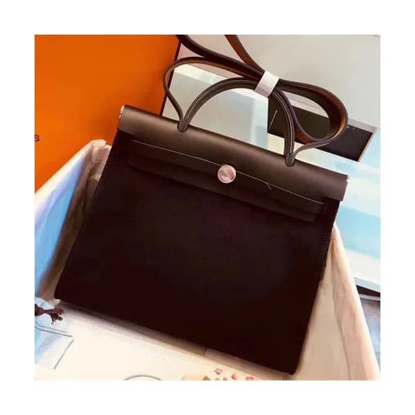 Hermes Herbag Canvas Tote Shoulder Bag ,31cm - 에르메… - 1