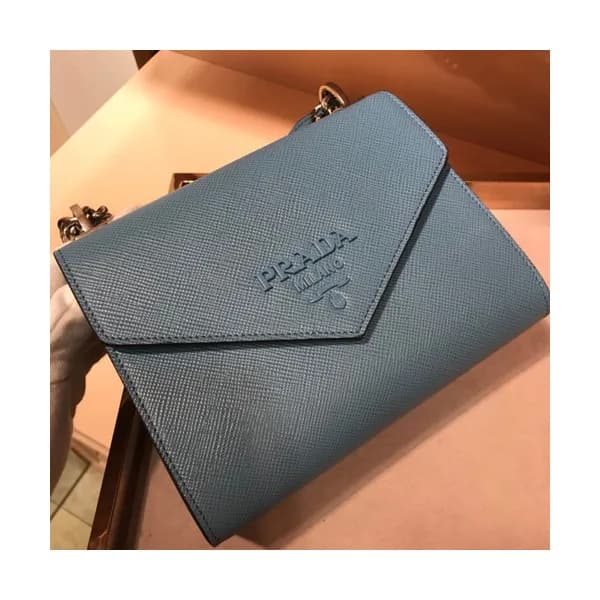 Prada Monochrome Chain Shoulder Bag,21cm - 프라다 모노크… - 1