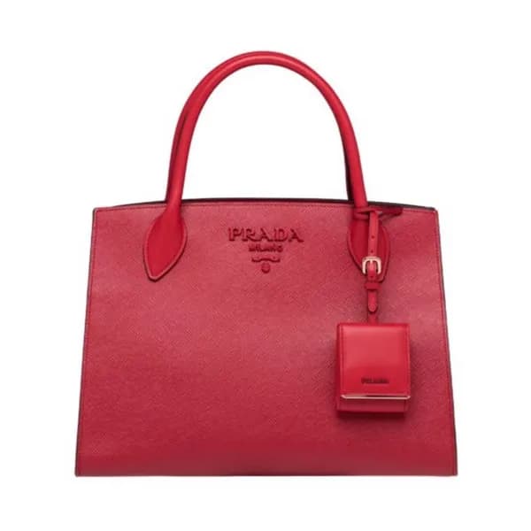 Prada Monochrome Tote Shoulder Bag,33cm - 프라다 모노크롬… - 1