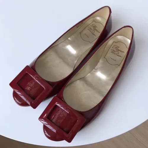Roger Vivier 2019 Ladies Belle Patent-Leather Flat… - 1
