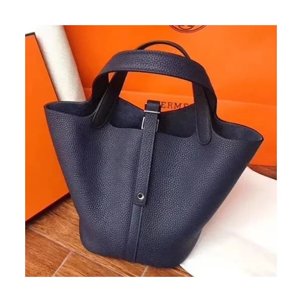 Hermes Picotin Lock Leather Tote Bag,18cm - 에르메스 피… - 1