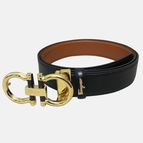 Salvatore Ferragamo 2019 Mens Gancio Buckle Leathe… - 1