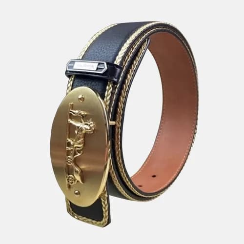 Hermes 2019 Mens Business Signature Logo Leather B… - 1