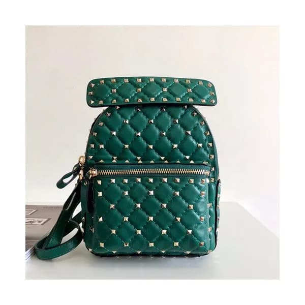 Valentino 2019 Leather Garavani Ruckstud Spike Min… - 1