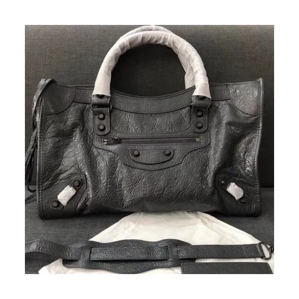 Balenciaga 2019 Classic City Leather Tote Shoulder… - 1