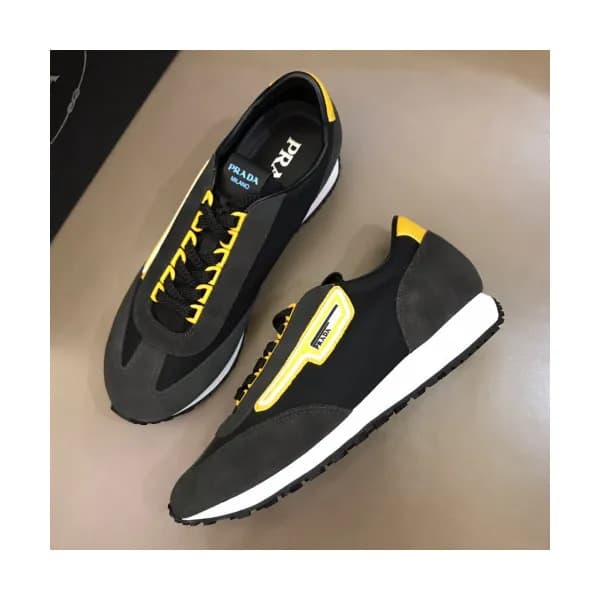 Prada 2019 Mm/Wm Casual Logo Leather Sneakers - 프라… - 1