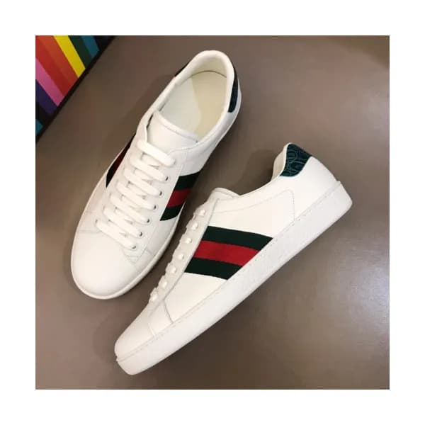 Gucci 2019 Mm/Wm Ace Leather Sneakers - 구찌 남자 에이스 … - 1