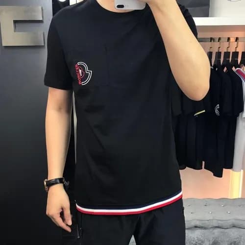 Mocler 2019 Mens Logo Cotton Short Sleeved T-shirt… - 1