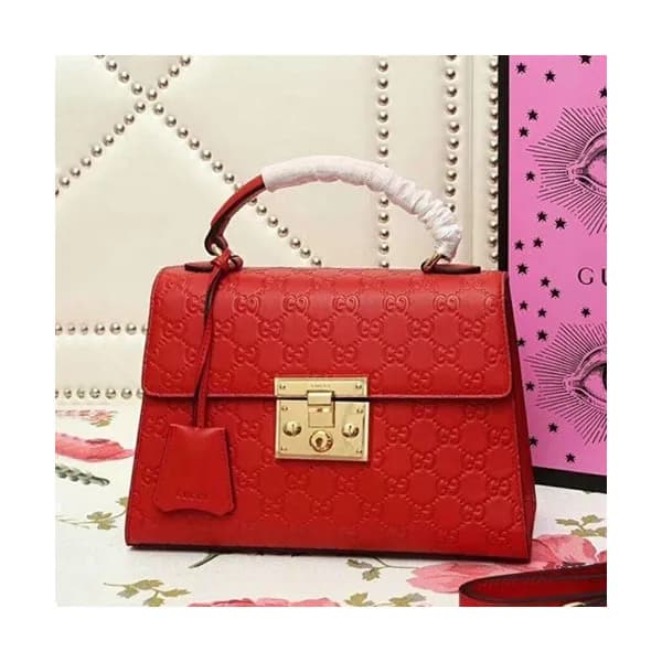 Gucci 2019 Supreme Padlock Tote Shoulder Bag,28CM … - 1