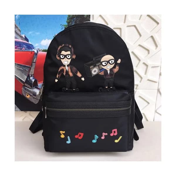 Dolce&Gabbana 2019 Nylon & Leather Back Pack ,42CM… - 1