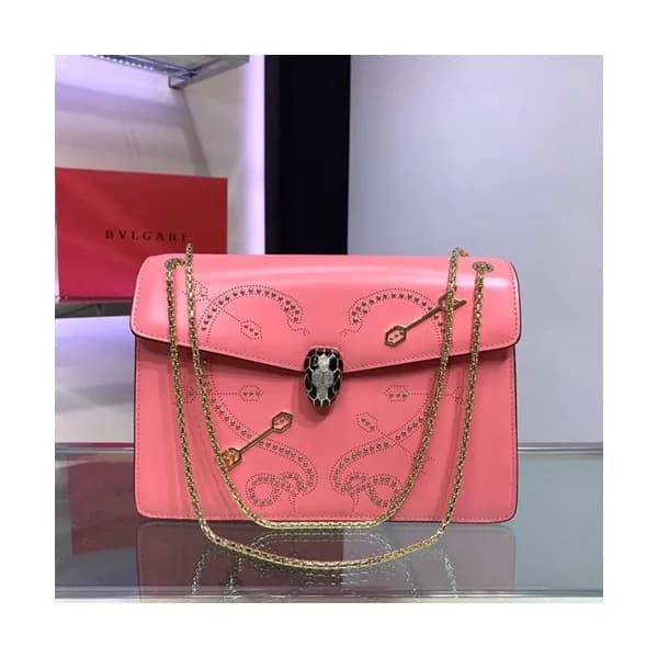 Bvlgari 2019 Serpenti Forever Chain Shoulder Bag,2… - 1