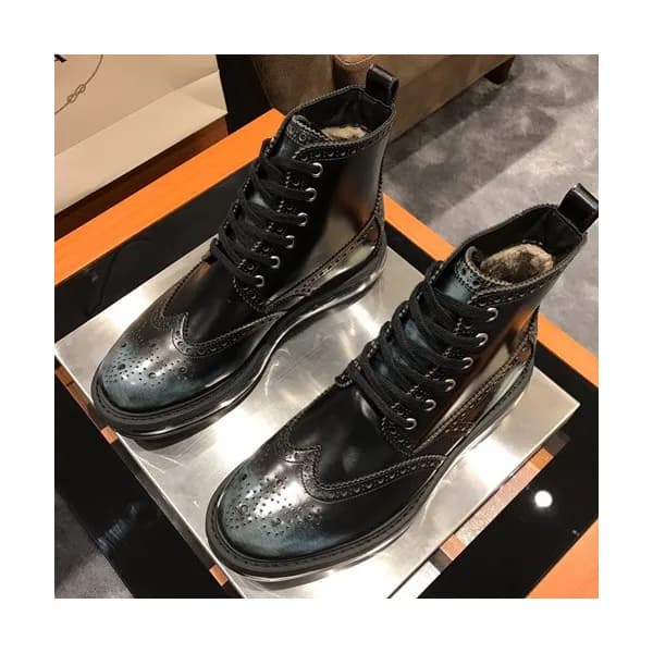 Prada 2019 Mens Leather Boots - 프라다 2019 남성용 레더 부츠… - 1