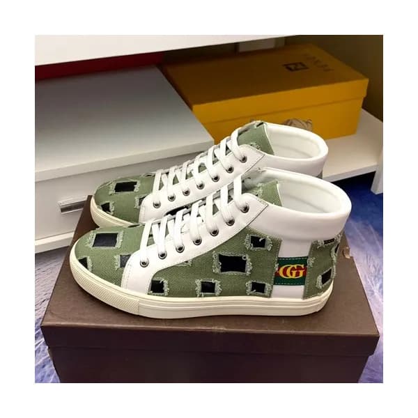 Gucci 2019 Mens Leather & Denim Sneakers - 구찌 2019… - 1