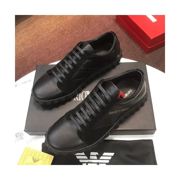 Armani 2019 Mens Leather Sneakers - 알마니 2019 남성용 … - 1