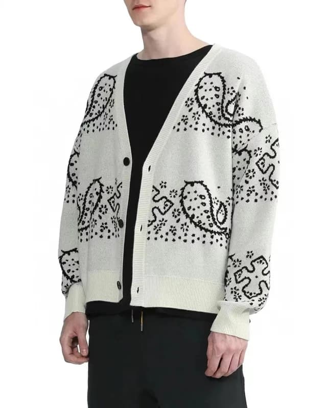 Amiri Mens V-neck Cardigan - 아미리 남성 브이넥 가디건 - ami7…