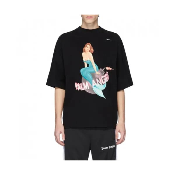 [팜 엔젤스]Palm Angels 2020 Mm/Wm Logo Cotton Short Sl… - 1