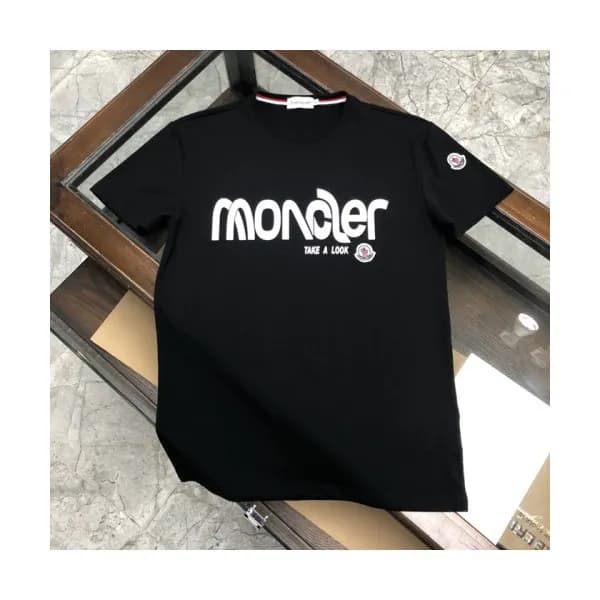 [매장판]Moncler 2020 Mens Logo Silket Crew-neck Short… - 1