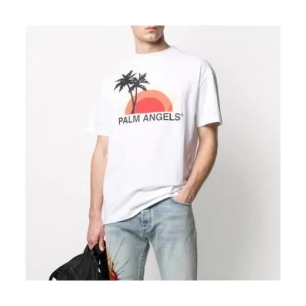 [팜 엔젤스]Palm Angels 2020 Mm/Wm Logo Cotton Short Sl… - 1