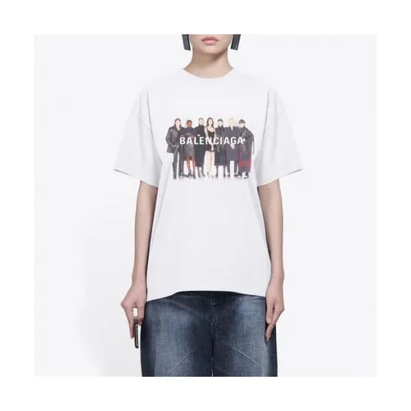 [발렌시아가]Balenciaga 2020 Mm/Wm Logo Cotton Short Sle… - 1
