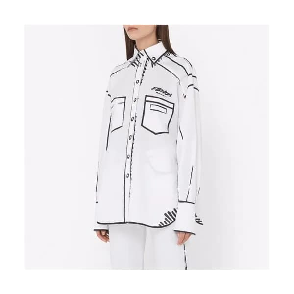 Fendi Womens Trendy Tshirts - 펜디 여성 트렌디 셔츠 - fen76… - 1
