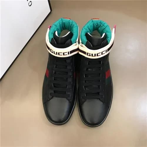 Gucci 2020 FW New Ace Velcro Tape Leather Runner S… - 1