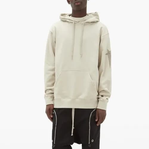 Rick Owens Mens Logo Cotton Zip-up Hooded - 릭오웬스 남… - 1