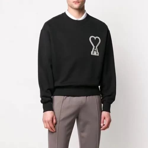 Ami 2020 Mens Logo Casual Cotton Man-to-man - 아미 2… - 1