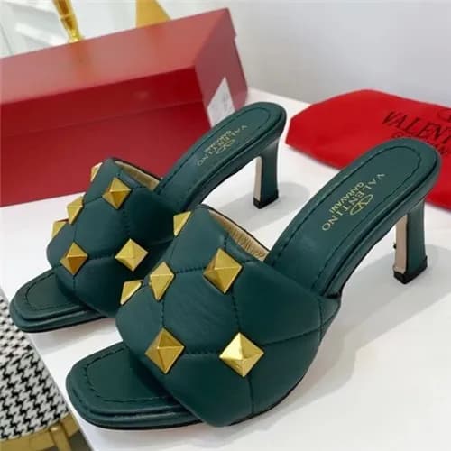 Valentino 2021 Women's Leather High Heel Slipp… - 1