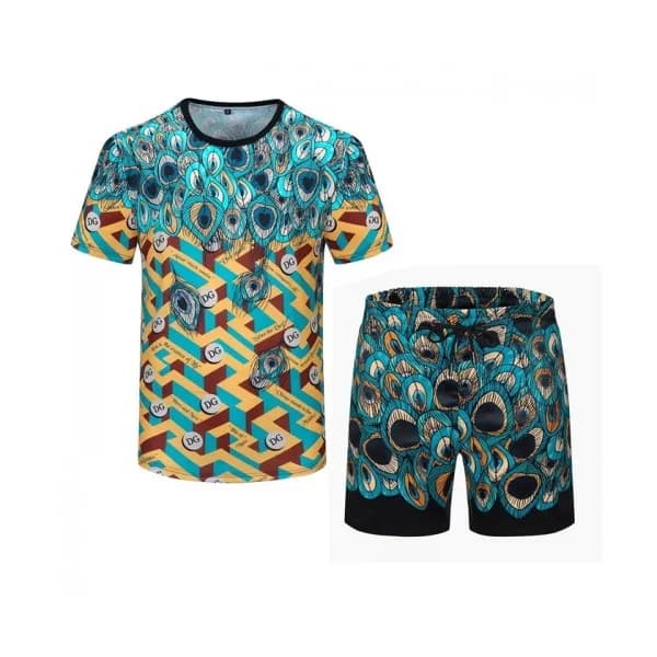 Dolce&Gabbana Mens Casual Training Short Sleeved C… - 1