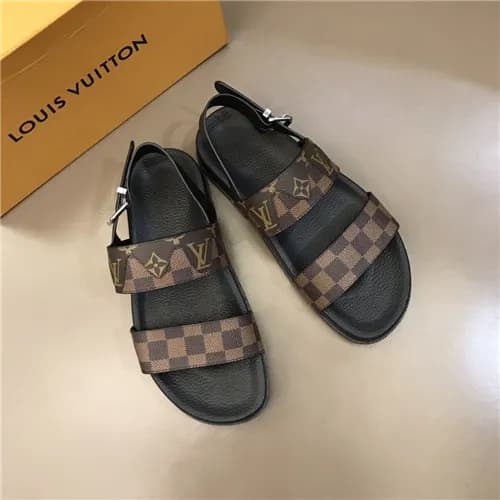 Louis Vuitton 2021 Men's Leather Slipper,LOUS2… - 1