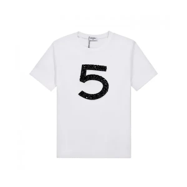 Chanel Mm/Wm 'CC' Logo Cotton Short Sleev… - 1