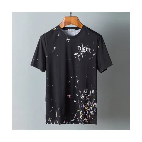 Dior Mm/Wm Casual Crew-neck Short Sleeved Tshirts… - 1
