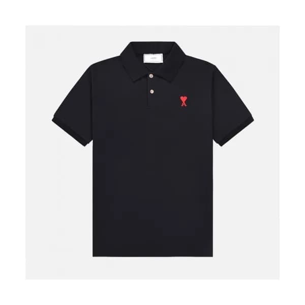 Ami Mm/Wm Casual Cotton Short Sleeved Tshirt Black… - 1