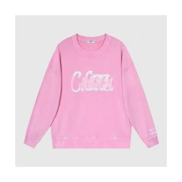 Chanel Mm/Wm Crew-neck Logo Cotton Tshirts Pink -… - 1
