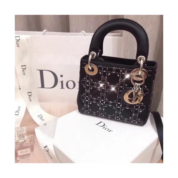 디올 여성 클래식 레이디백 Size(17cm) 블랙 - Dior Womens Lady-D … - 1