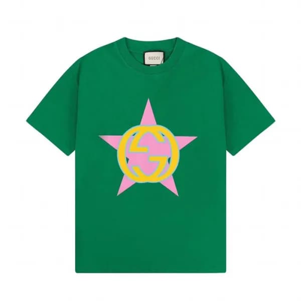 구찌 남성 크루넥 그린 반팔티 - Mens Green Tshirts - guc04658x - 1
