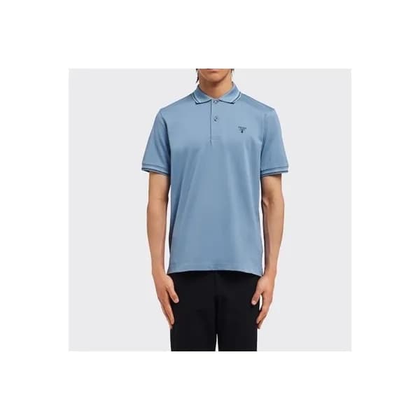 프라다 남성 블루 폴로 반팔티 - Mens Blue Tshirts - Pra02671x - 1