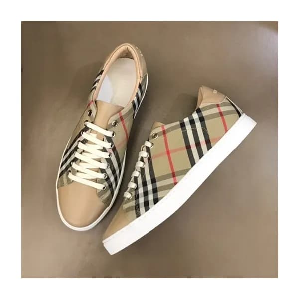 버버리 남성 빈티지 카멜 스니커즈 - Mens Camel Sneakers - bur0430… - 1