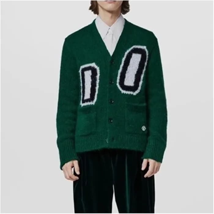 루이비통 남성 그린 가디건 - Louis vuitton Unisex Green Cardig… - 1