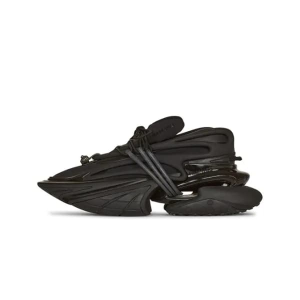 발망 남/녀 트렌디 블랙 운동화 - Balmain Unisex Black Training … - 1