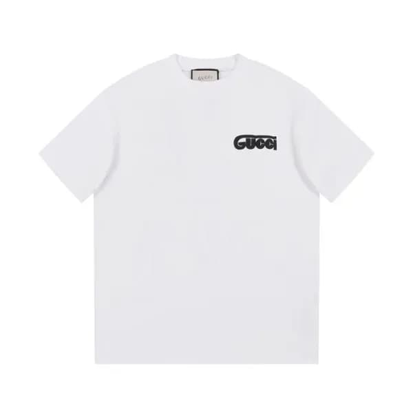 구찌 남/녀 화이트 크루넥 반팔티 - Gucci Unisex White Short slee… - 1