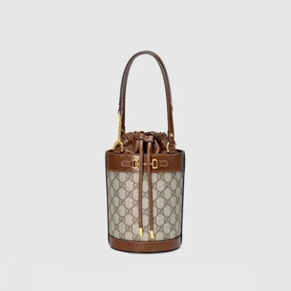 구찌 여성 GG Supreme 브라운 버킷백 - Gucci Womens Brown Buck… - 1