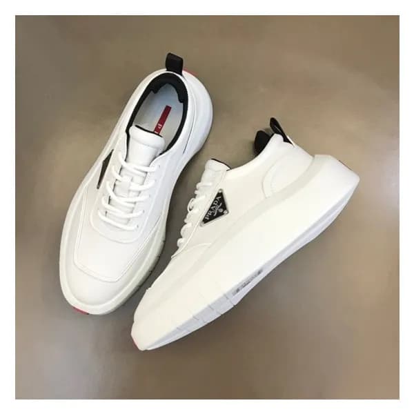 프라다 남성 화이트 스니커즈 - Prada Mens White Sneakers - pr39… - 1