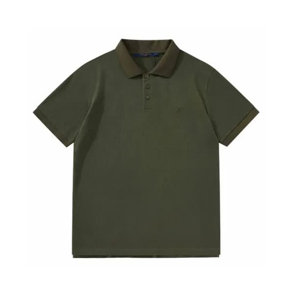 루이비통 남성 카키 폴로 반팔티 - Louis vuitton Mens Khaki Polo … - 1